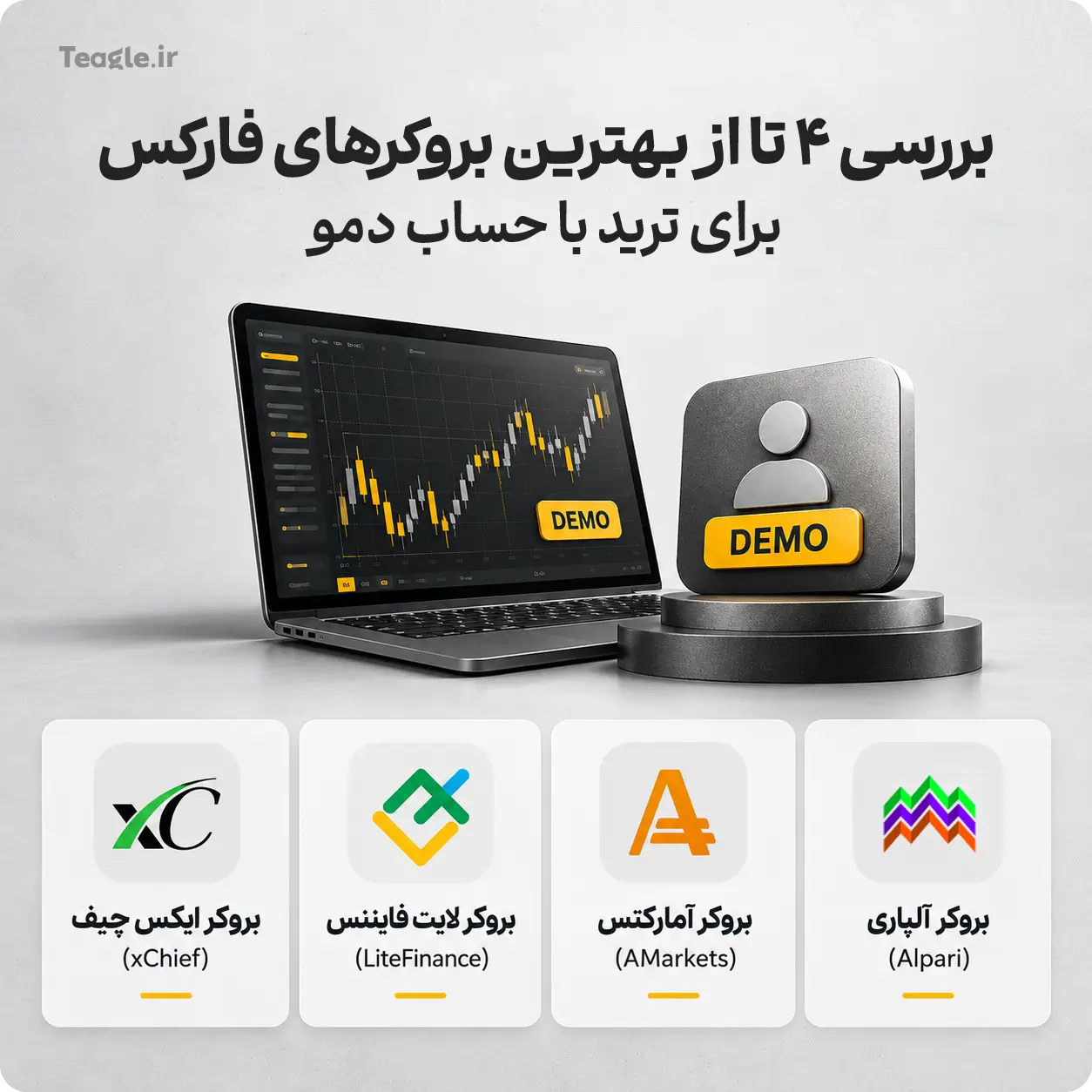 بررسی 4 تا از بهترین بروکرهای فارکس برای ترید با حساب دمو